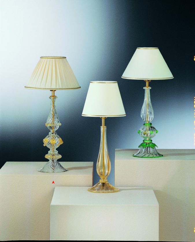 The Gomezes - Murano Glass Table Lamp - Venetian Glass Lamps