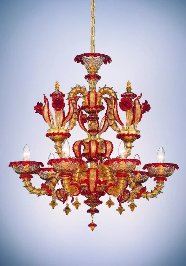 Exclusive Chandelier "Ca' Rezzonico" With 6 Lights