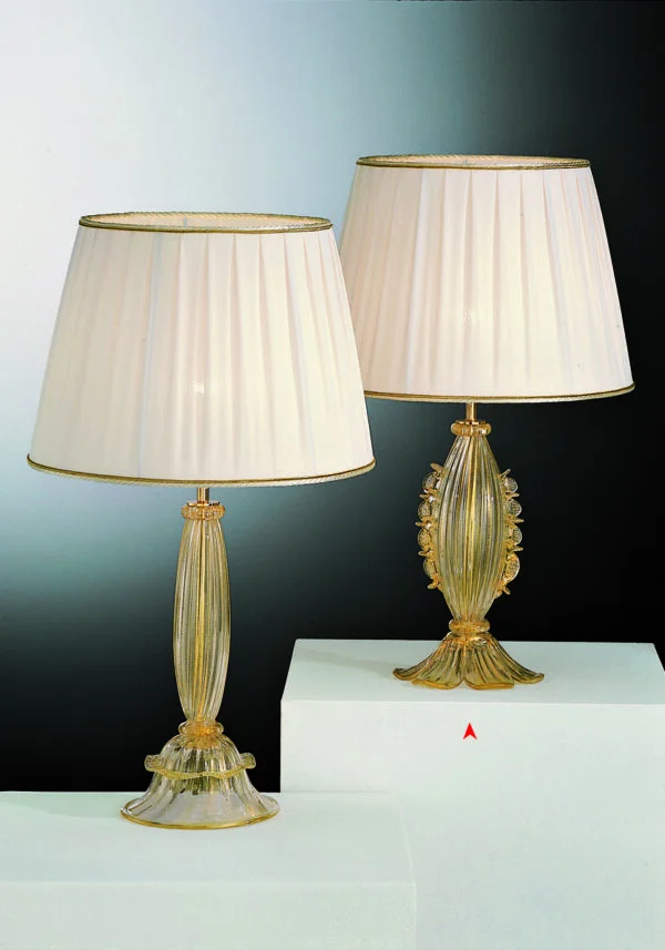 Arkansas - Venetian Glass Lamps With Gold 24 Carats - Murano Art Glass