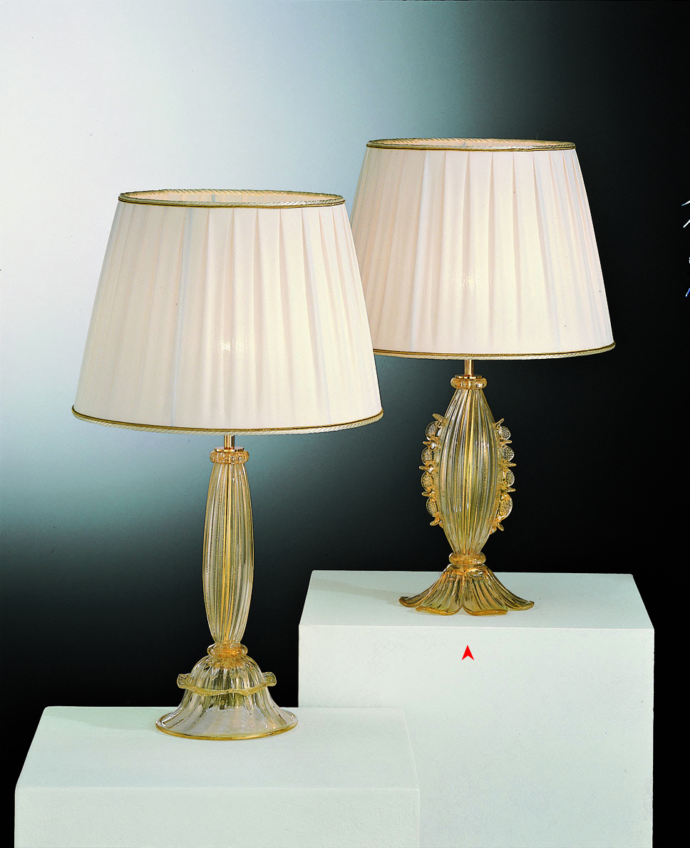 Arkansas – Venetian Glass Lamps With Gold 24 Carats – Murano Art Glass