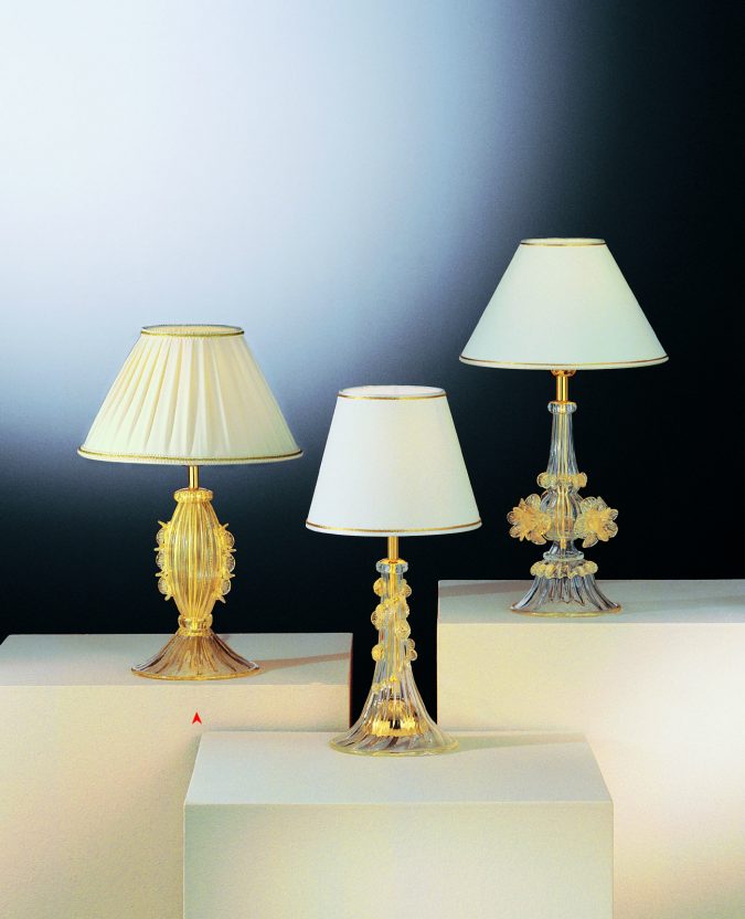 The Clarks - Murano Glass Table Lamp - Venetian Glass Lamps