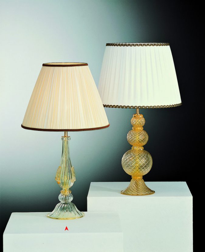 Georgia - Venetian Glass Lamps With Gold 24 Carats