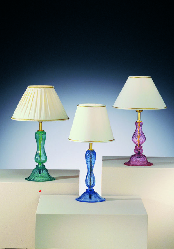 Murano Glass Green Table Lamp - Venetian Glass Lamps