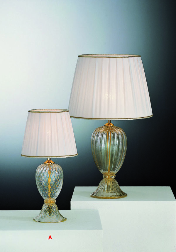 Connecticut - Venetian Glass Lamps With Gold 24 Carats