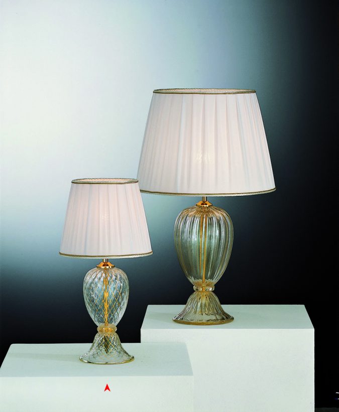 Connecticut - Venetian Glass Lamps With Gold 24 Carats