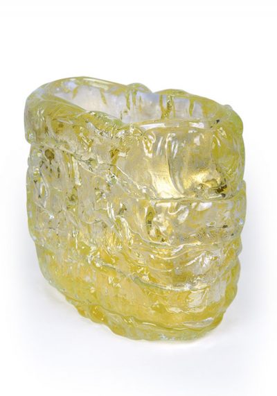 The Glacier – Murano Glass Vase Gold Leaf 24kt