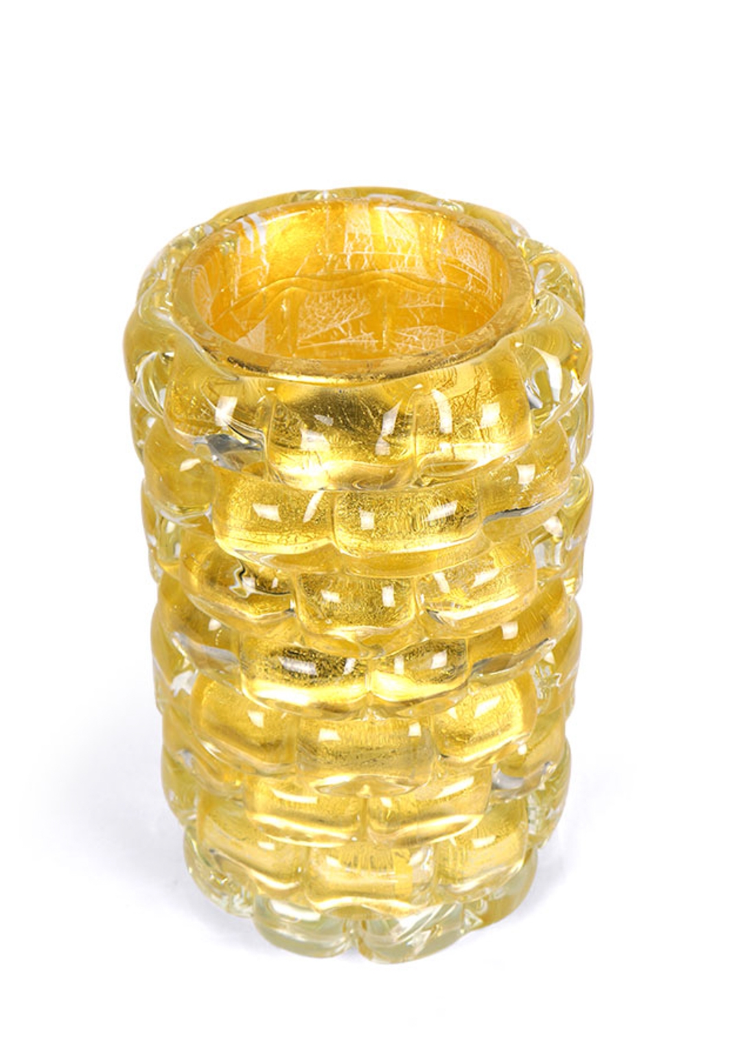 The Wall - Murano Glass Vase Gold Leaf 24kt