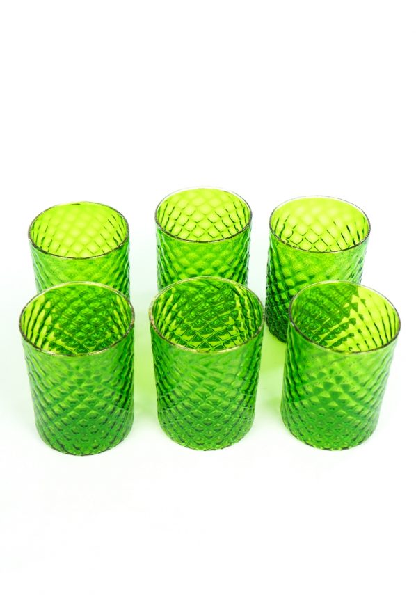 Union - Set Of 6 Drinking Glasses Green