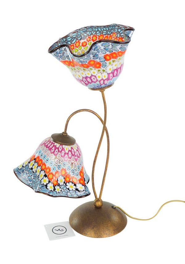 Susy - Murano Glass Table Lamp Murrina Millefiori