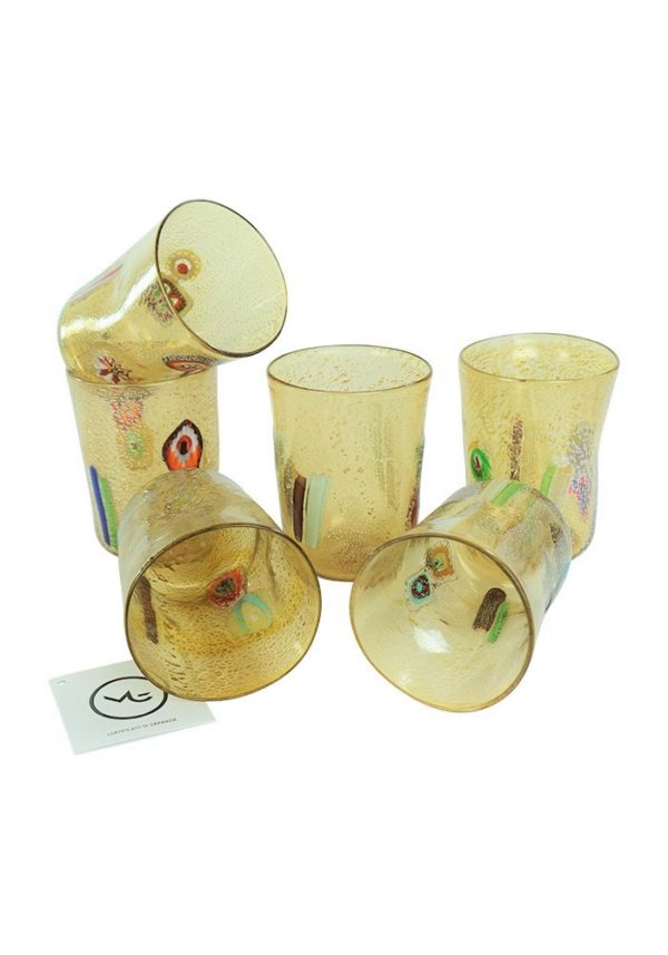 Smoke - Set Of 6 Fumè Murano Drinking Glasses