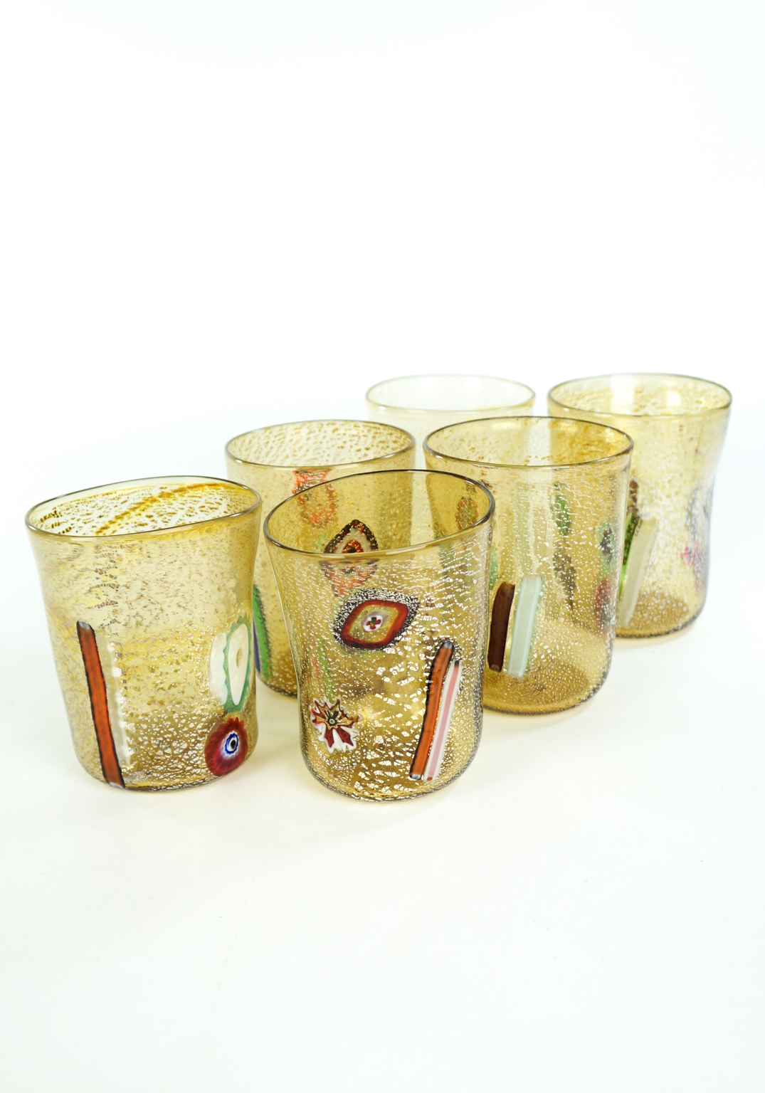 Smoke - Set Of 6 Fumè Murano Drinking Glasses