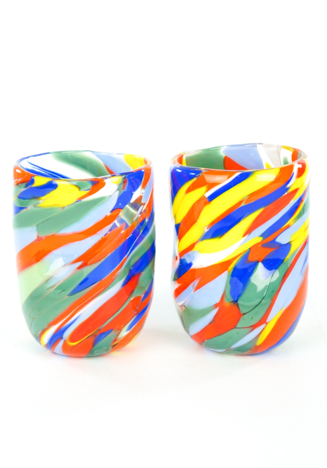Missoni - Set Di 6 Bicchieri Multicolore In Vetro Murano