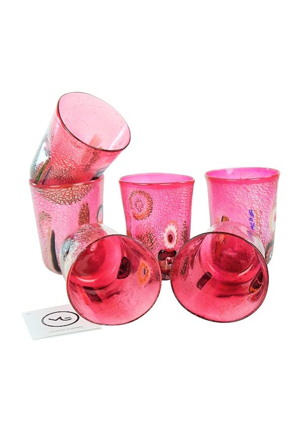 Motivation - Set Of 6 Rubin Murano Drinking Glasses