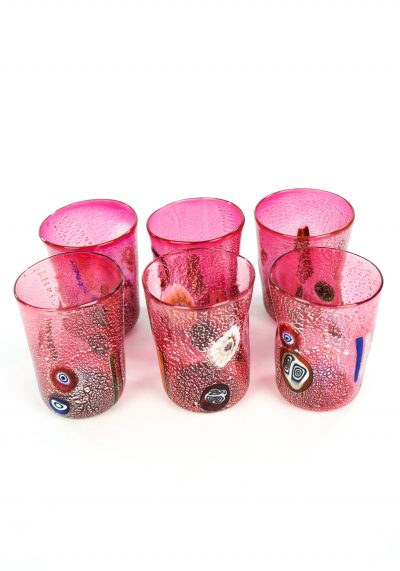 Motivation - Set Of 6 Rubin Murano Drinking Glasses