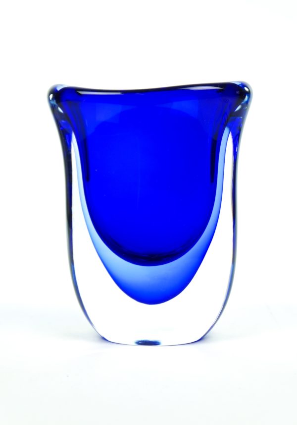 Shadow - Vaso Vetro Murano Sommerso Blu