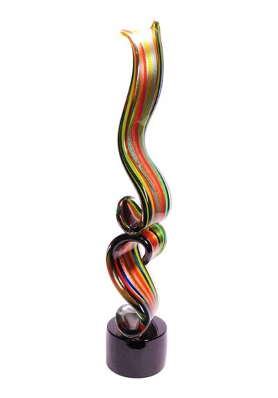 Nastro –  Sculpture Two Ribbons In Murano Glass