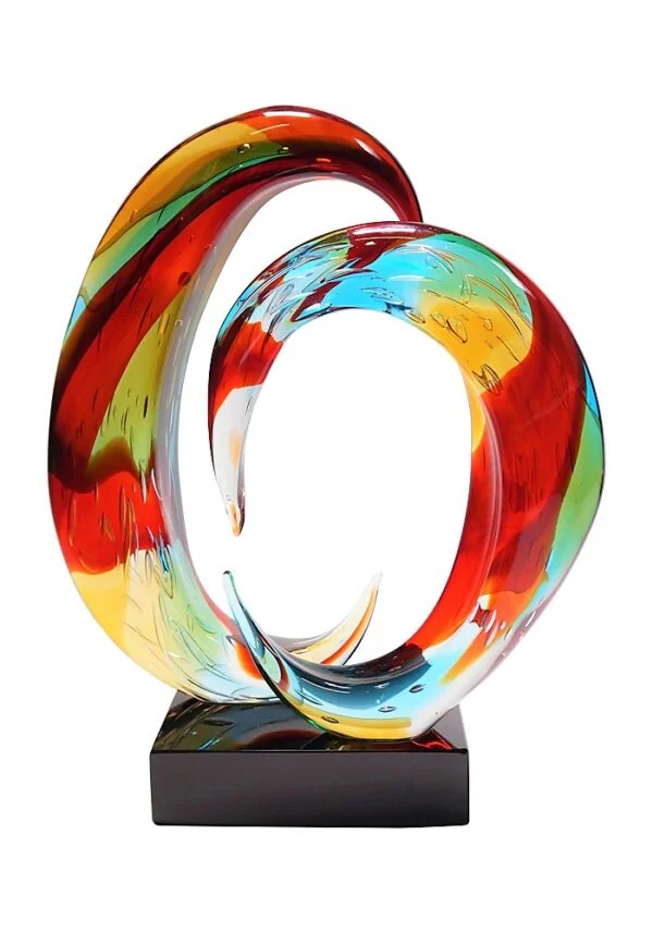 Rainbow - Murano Sculpture Submerged Colored