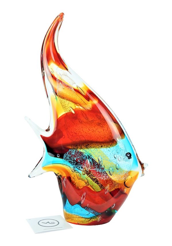 Dory - Multicolored Murano Glass Fish Sculpture