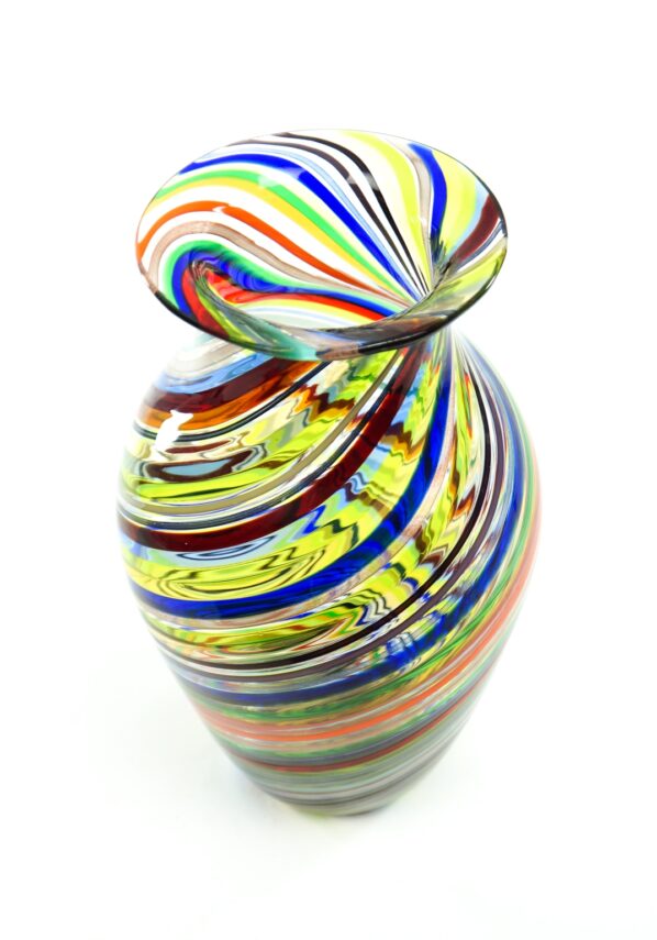 Canea - Big Murano Glass Vase Multicolour Aventurine