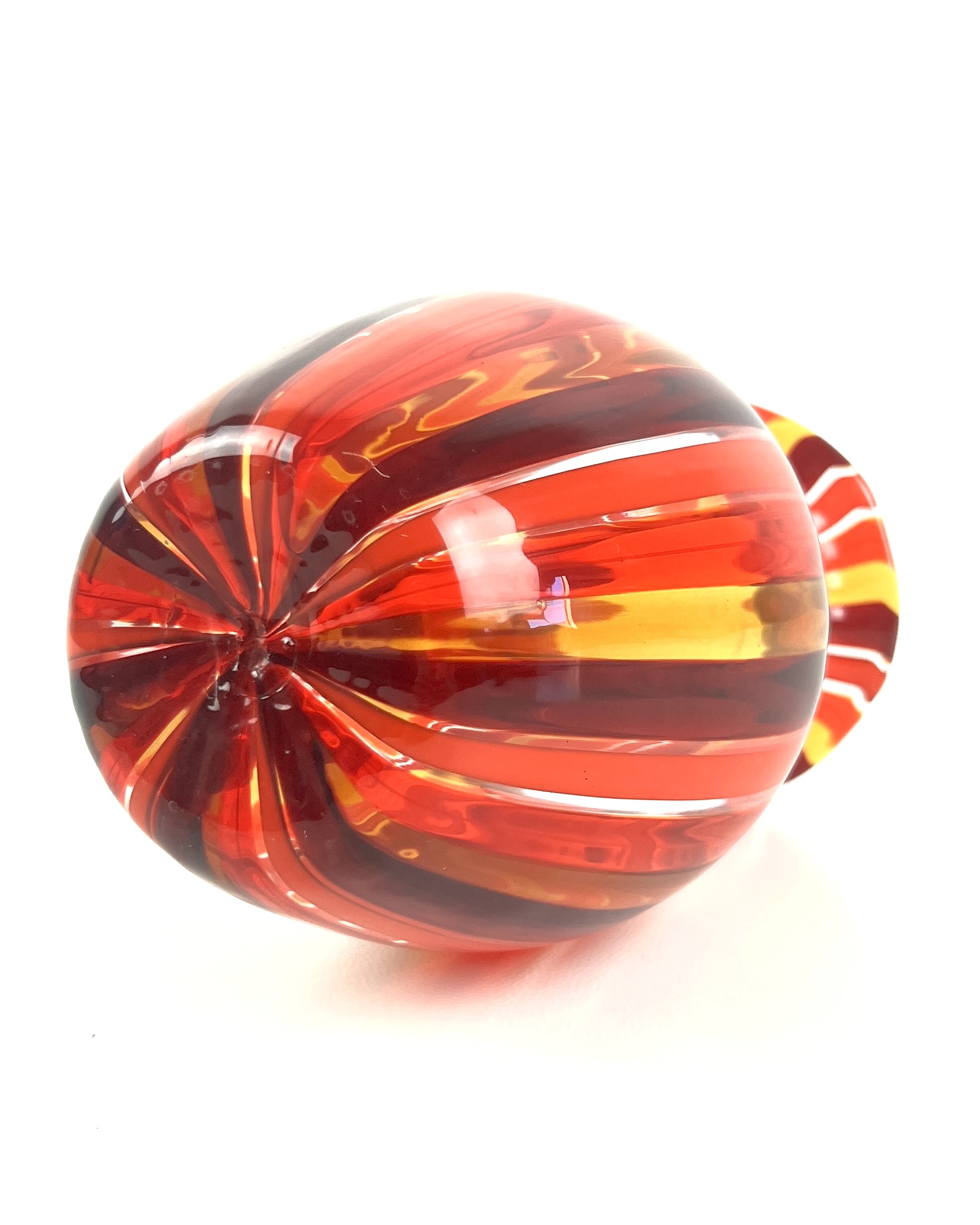 Dissette - Red Murano Glass Vase 