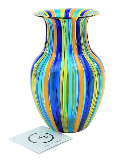Bert – Vase In Canna Yellow Blue