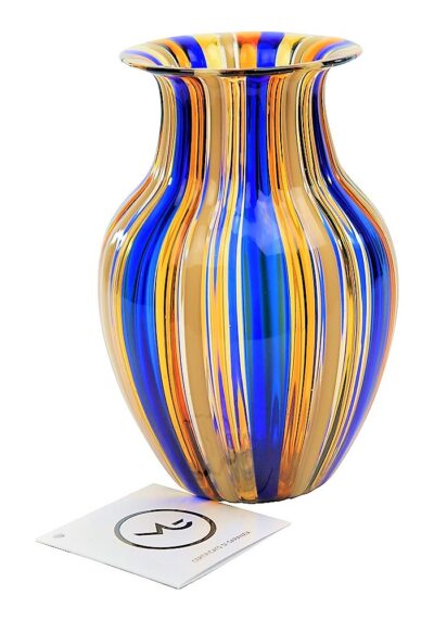 Timb – Vase In Canna Ivory Blue