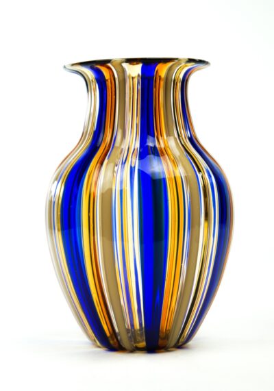 Timb - Vase In Canna Ivory Blue
