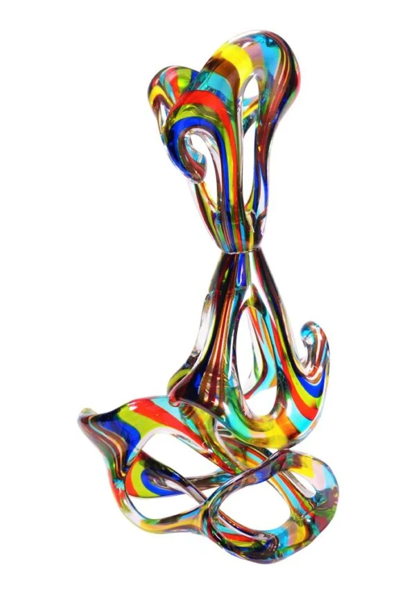 Lope - Abstract Murano Sculpture Multicolored