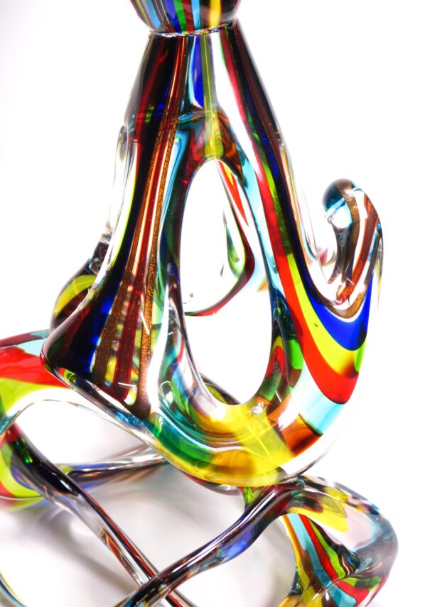 Lope - Abstract Murano Sculpture Multicolored