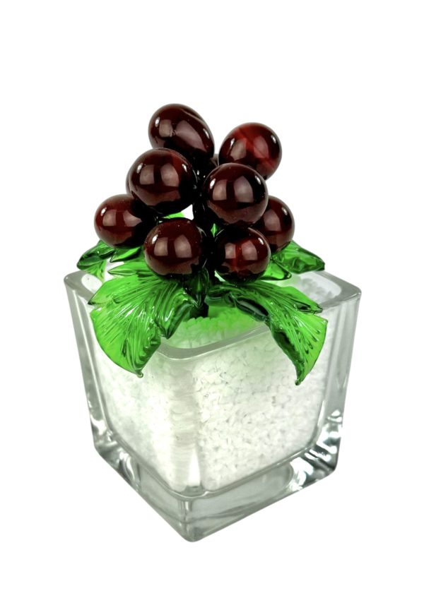Murano Glass Vase With Berries