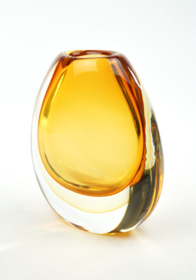 Thermal - Amber Sommerso Murano Glass Vase