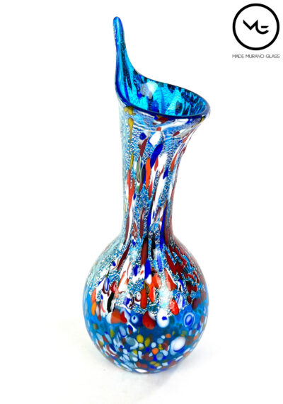 Capin – Murano Glass Vase Fantasy Light Blue