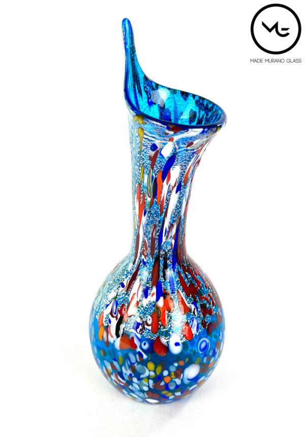 Capin - Murano Glass Vase Fantasy Light Blue