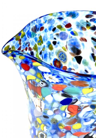 Irax – Venetian Light Blue Jug In Murano Glass