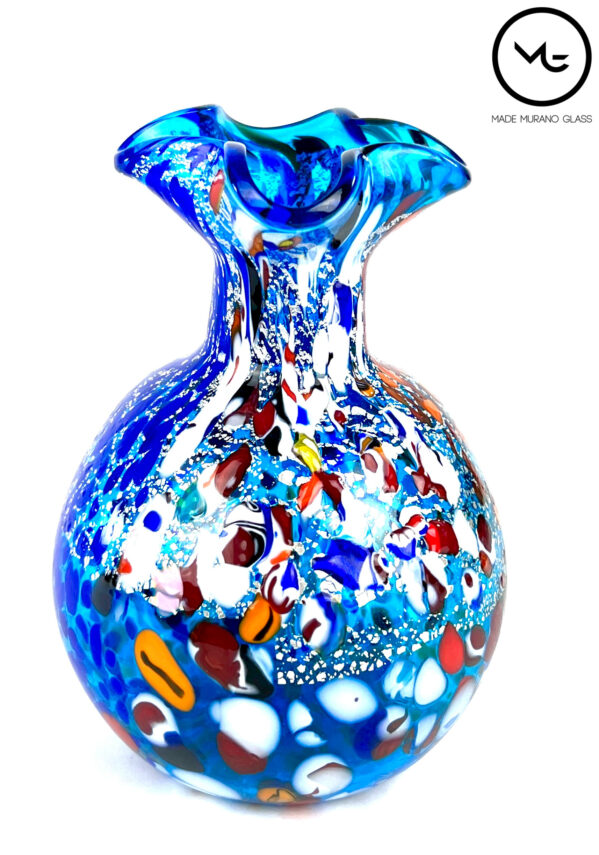 Vase Light Blue Murano Glass Decorative Glasses