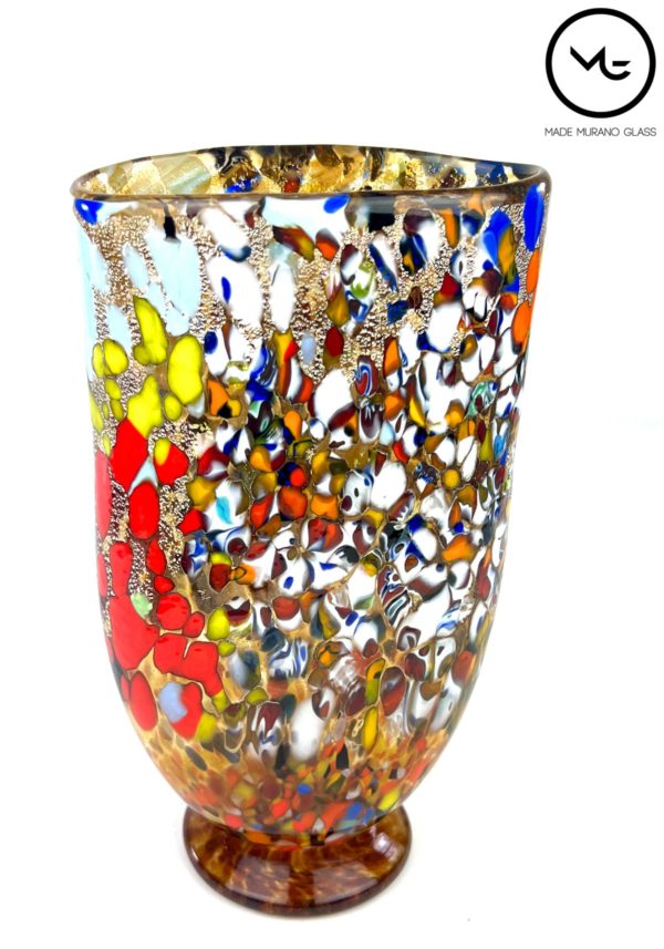 Kopo - Vase Fantasy Amber Murano Glass