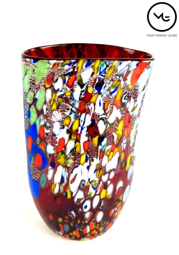 Lapu - Red Murano Glass Vase Fantasy