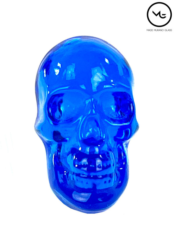 Fre - Skull Paperweight In Murano Glass - Halloween's Day Gift