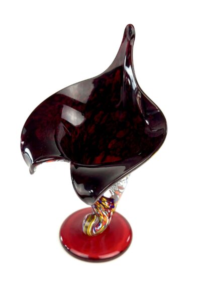 Cornucopia - Murano Glass Vase Fantasy Red