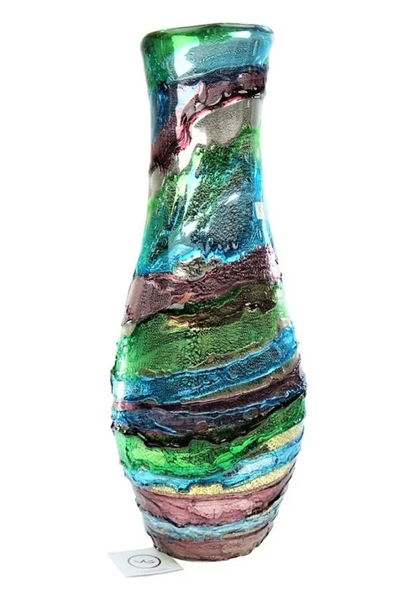 Mirrored - Murano Glass Vase Sbruffo