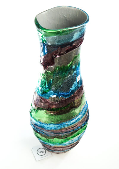 Mirrored - Murano Glass Vase Sbruffo