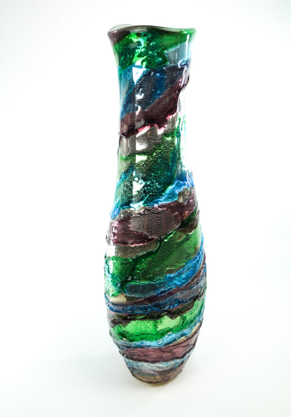 Mirrored - Murano Glass Vase Sbruffo