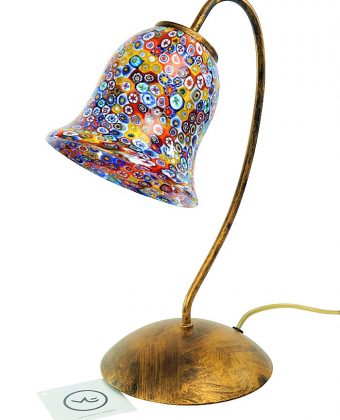 Mist - Murrina Millefiori Table Lamp In Murano Glass