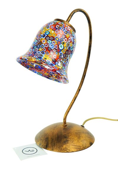 Mist – Murrina Millefiori Table Lamp In Murano Glass