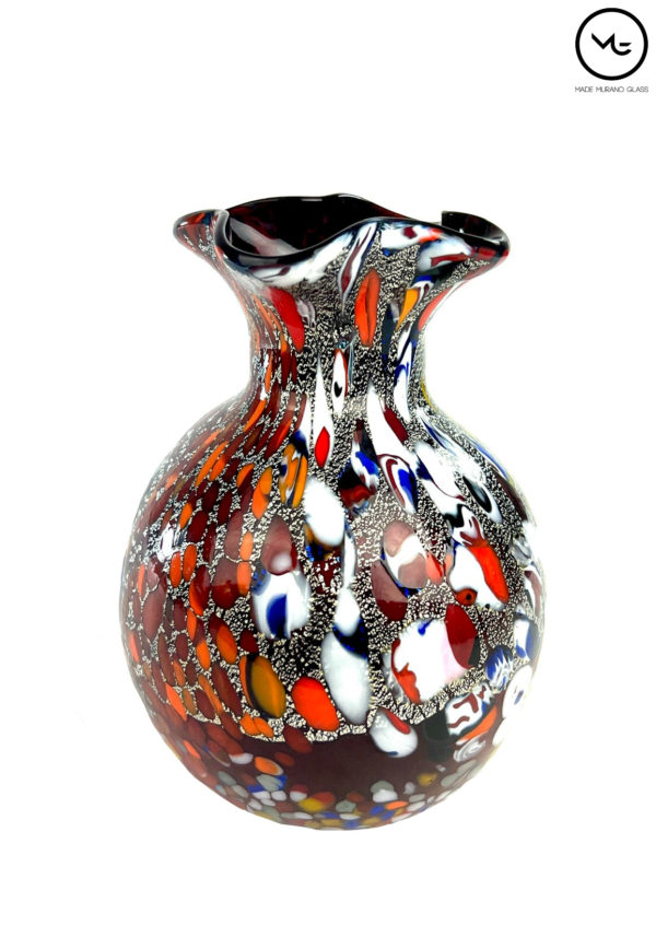 Live - Murano Glass Vase Fantasy Red