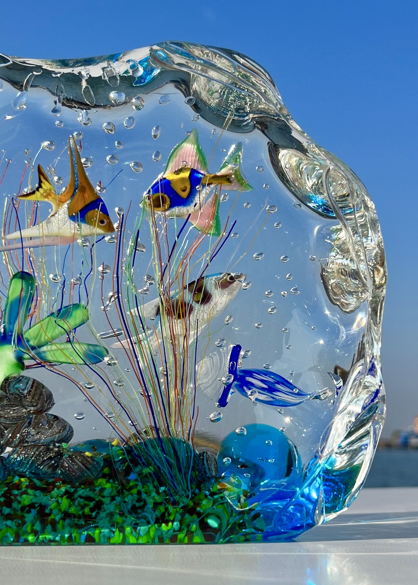 Glass best sale aquarium decorations