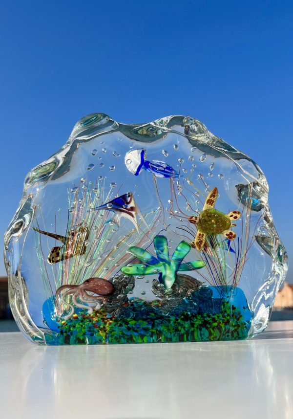 Adriatico - Murano Glass Aquarium With 8 Elements - Unique Piece 1/1