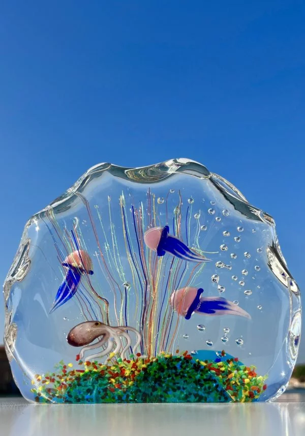 Laptev - Murano Glass Aquarium With 8 Element