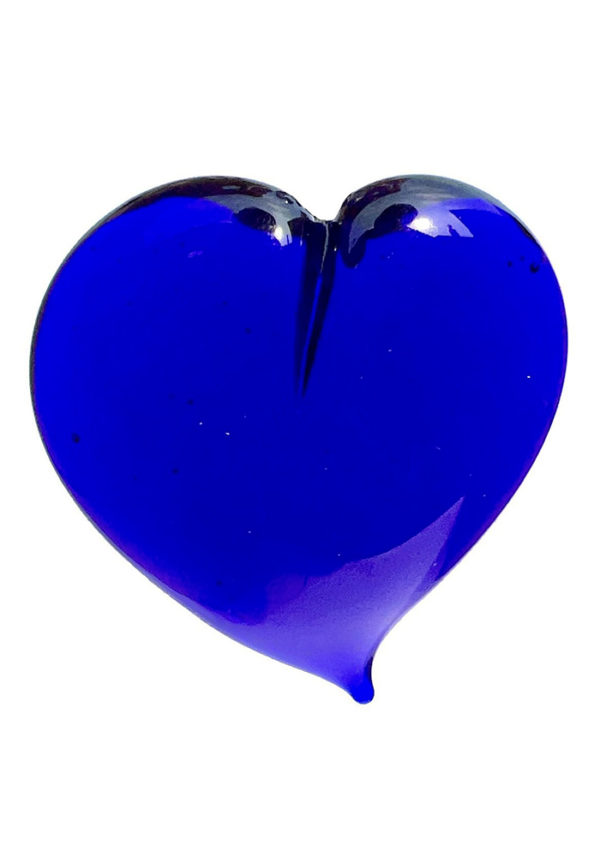 Big Blue Heart In Murano Glass - Valentine's Day Gift