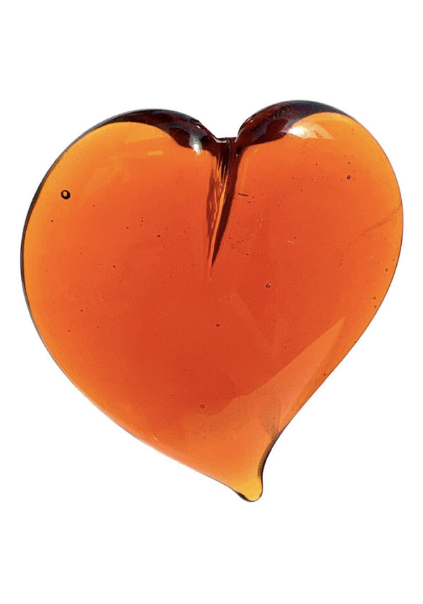Big Tobacco Heart In Murano Glass - Valentine's Day Gift